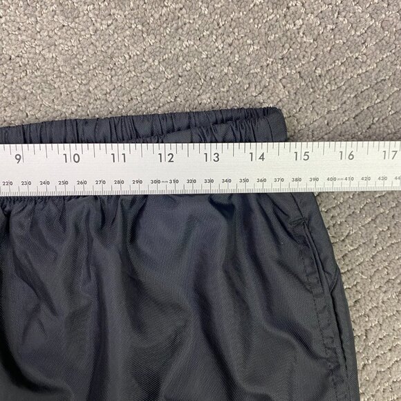 Vintage Y2K Adidas Windbreaker Track Pants Men's Medium Black Nylon Ankle Zip - Picture 12 of 16